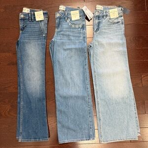 3 Pairs - NWT Abercrombie Girls Denim Jeans - 9/10 Regular